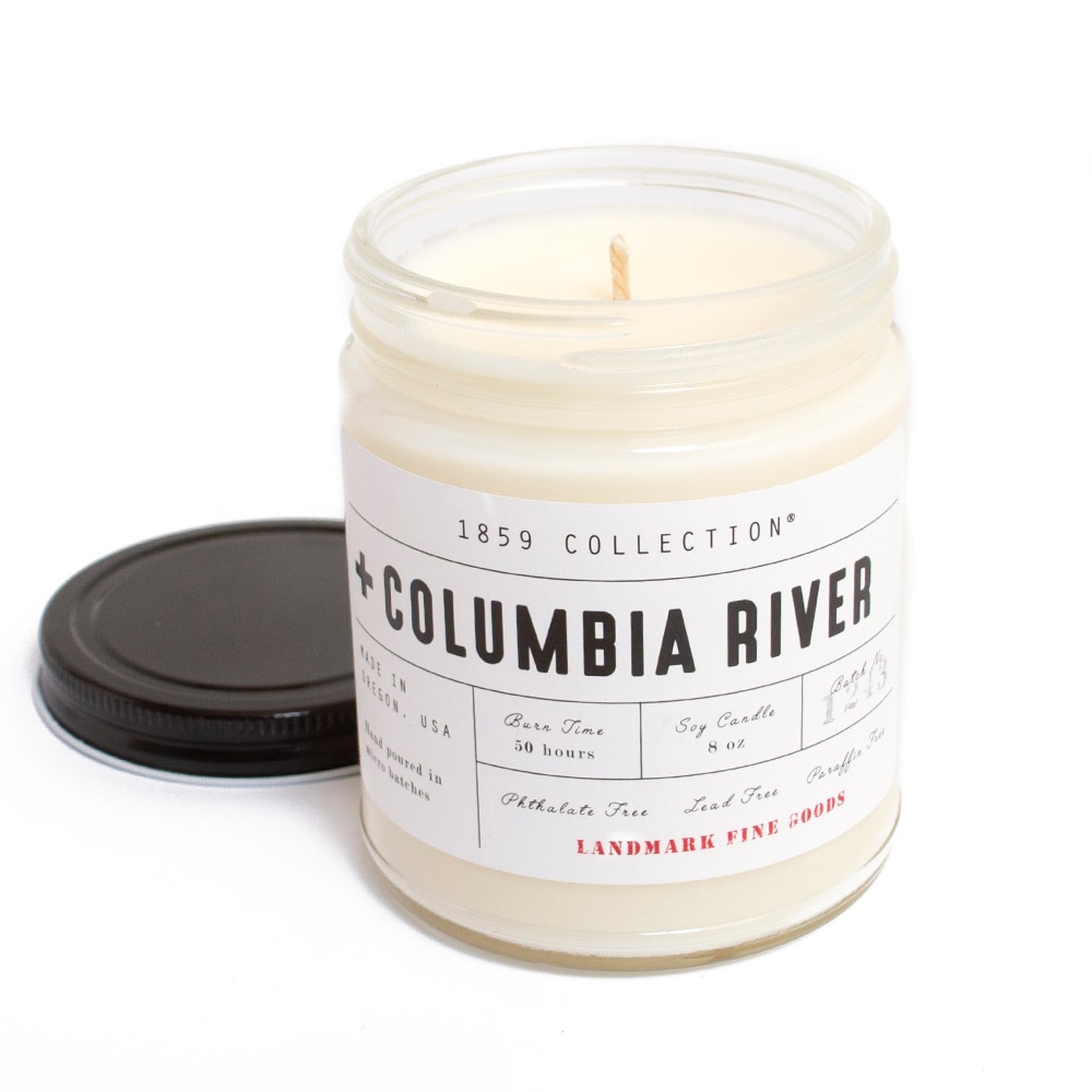 Landmark Fine Goods, Candle, 8 ounce, Columbia River